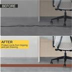 MYFAMIREA 10FT Floor Cord Cover Heavy Duty Cable Cover Protector 3 Channels - Image 6
