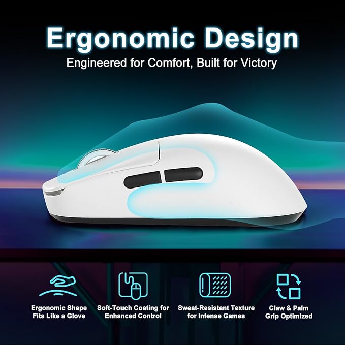 R1 SE+ Wireless Gaming Mouse, 18000 DPI, High-Precision PAW3395 SE Sensor - Image 6