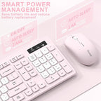 Wireless Keyboard and Mouse Combo, Full-Sized Quiet Wireless Keyboard and - Image 4