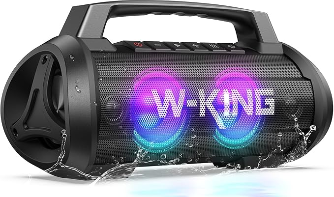 W-KING Portable Speakers Bluetooth Wireless, 120W Max Loudest Bluetooth Speaker by W-KING