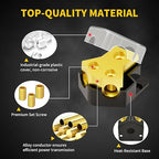 12V Power Distribution Block Car Audio 2 Way 0/2/4 Gauge in 4/6/8 Gauge Out - Image 3