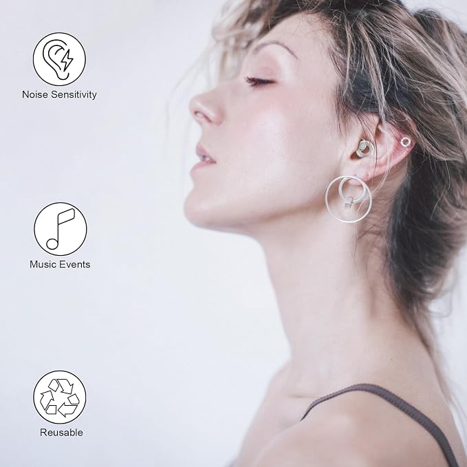 Ear Plugs for Noise Cancelling Ear Protection EarPlugs for Sleep, 8 Size Eartips - Image 6