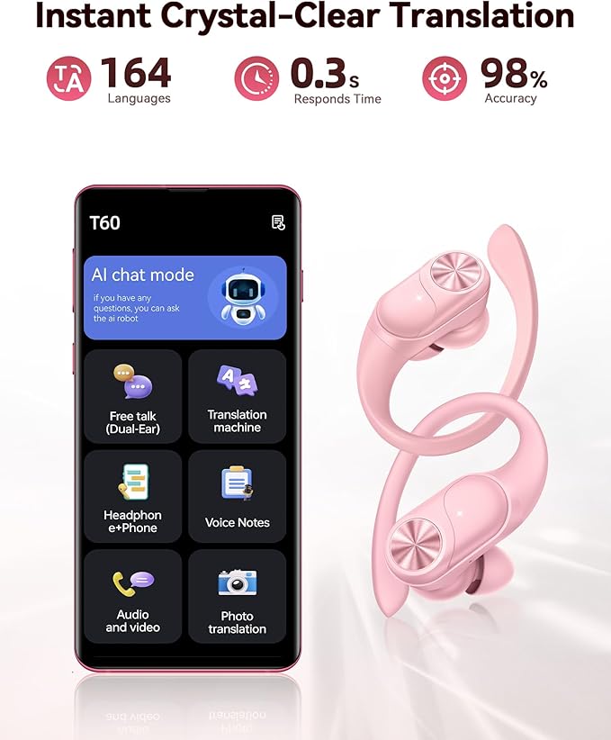 PocBuds Bluetooth Headphones Wireless Earbuds 80hrs Playtime Wireless Charging - Image 4