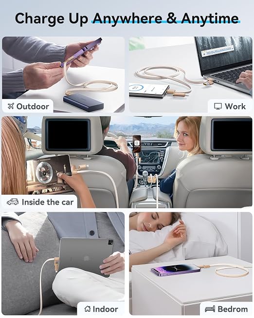 SHEZI 4-in-1 Compatible with USB C to Lightning Cable 240W Fast Charging & Data - Image 7
