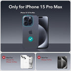 ESR 3+1 Pack for iPhone 15 Pro Max Privacy Screen Protector Set, Anti-spy - Image 9
