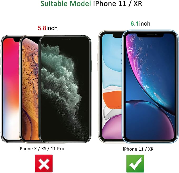 NEW'C 3 Pack Designed for iPhone 11 and iPhone XR Screen Protector, Enhanced - Image 4