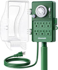DEWENWILS Heavy Duty Outdoor Power Stake Timer, 24-Hour Mechanical Timer by DEWENWILS