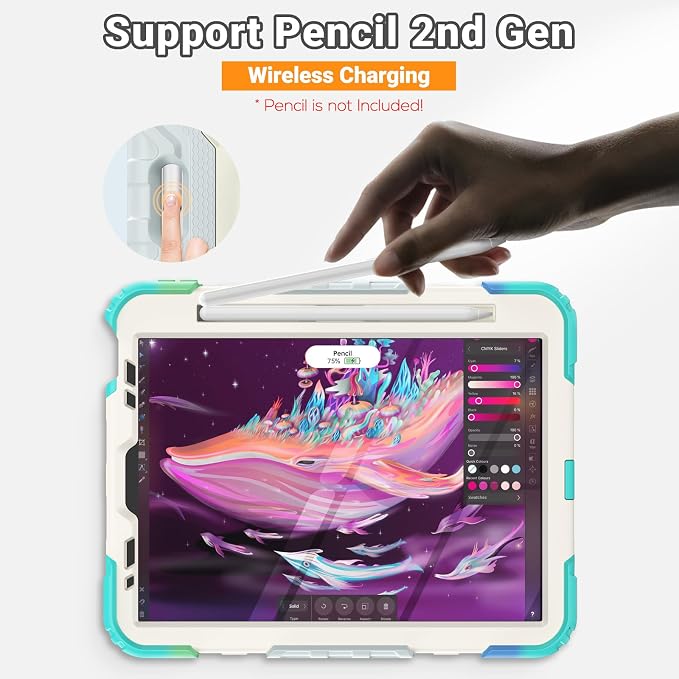 SEYMAC for iPad Air 5th/ 4th Generation Case 10.9", Full-Body Shockproof - Image 8