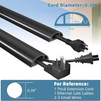 4ft Side Buckle Floor Cord Cover - Image 2