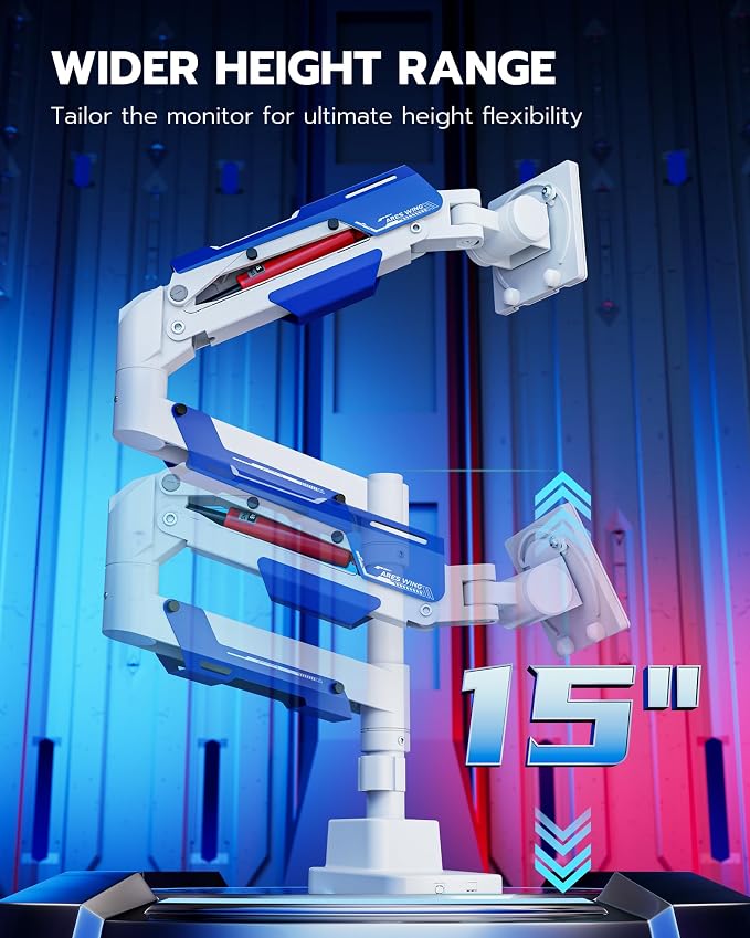ARES WING Single Monitor Mount, Ultrawide Monitor Arm - Image 4