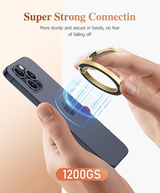 GVIEWIN Magnetic Phone Ring Holder, Compatible - Image 2
