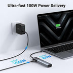 MOKiN USB C Hub, 5 in 1 USB CMultiport Adapter 8K HDMI, 100W PD, 3 USB-A Data - Image 5
