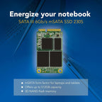 Transcend 128GB mSATA SSD with Dram Cache, Mini SATA III 6G/s Internal Solid - Image 3