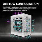 GAMDIAS AEOLUS P2-1203 120mm ARGB PWM Fan, Include Reverse Fan Blade x3 & - Image 6