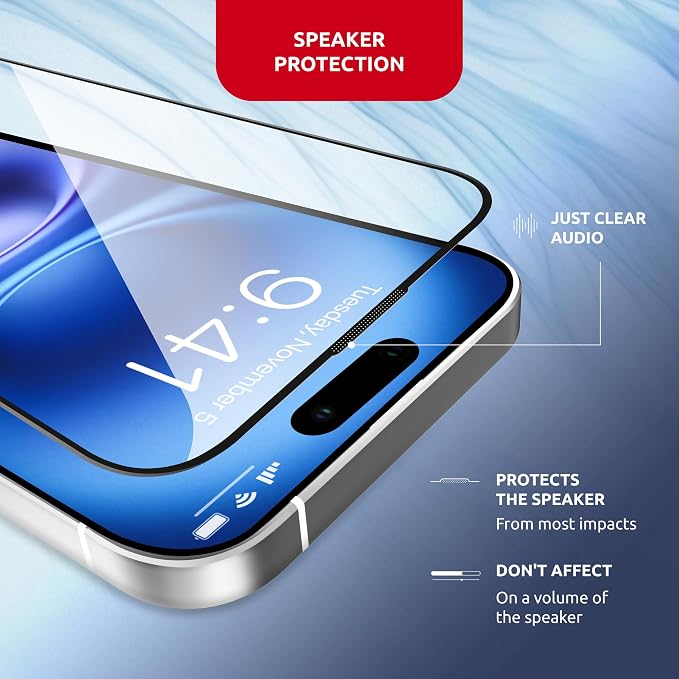 Screen Protector for iPhone 16 – Full Edge-to-Edge Protection Tempered Glass - Image 5