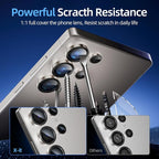 X-it Camera Lens Protector for Samsung S25 Ultra, 9H Tempered Glass, - Image 3