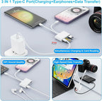 USB C Lightning SD TF Card Reader, 4-in-2 Memory Card Reader - Image 5