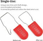 1000PCS Plastic Padlock Security Seals Metal Wire Padlocks Electric Meter Seal - Image 4