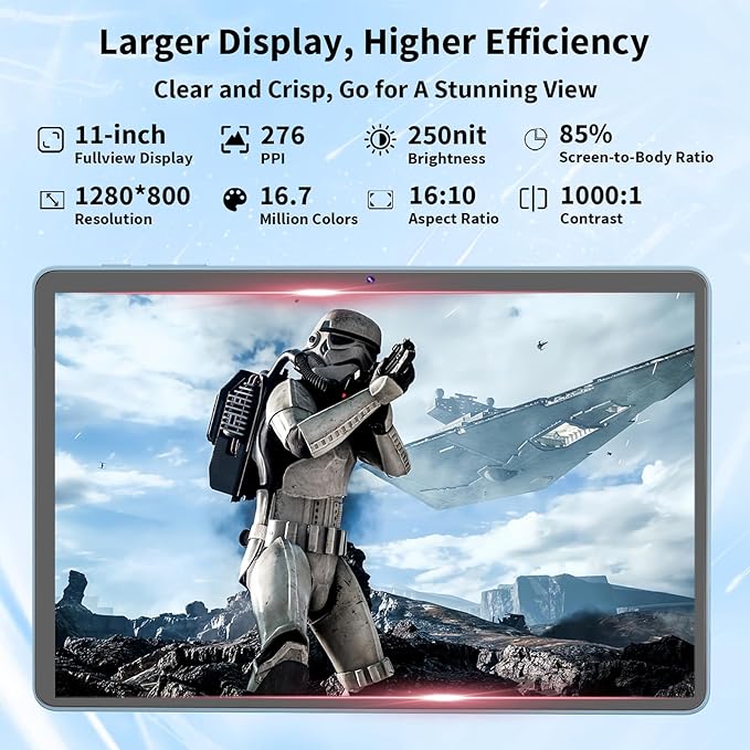 Android 15 Tablet, 11 inch Tablet - Image 3