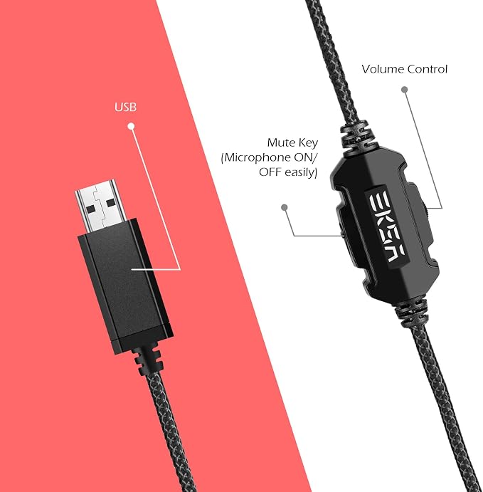 EKSA E1000 Gaming Headset, Computer Headphones - Image 2