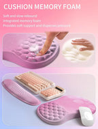 Hokafenle 2in1 Combination, Wave Keyboard Wrist Rest and Ergonomic Curvature - Image 4