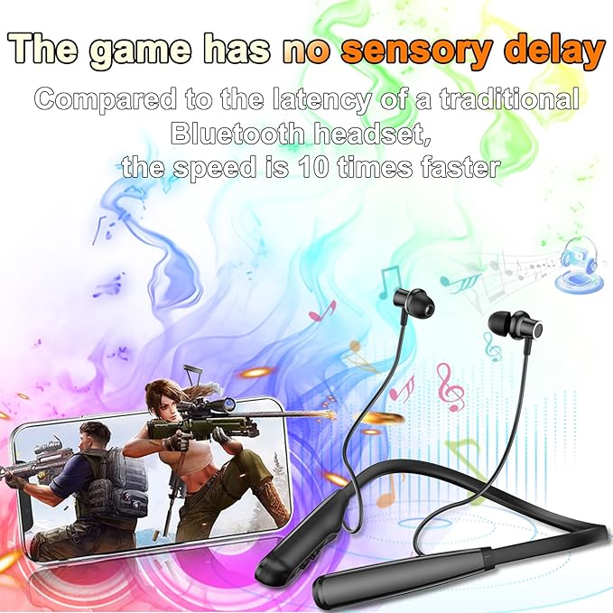 Neckband Bluetooth Headphones, 6.0 Bluetooth 100 Hours Playtime，IPX7 Sports - Image 6