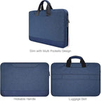 15.6 Inch Laptop Sleeve Bag, Waterproof Men Women TSA Case - Image 4