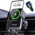 Wireless Car Charger, MOKPR 15W Fast Charging Auto Clamping Air Vent Car Phone by MOKPR