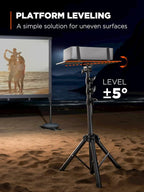 AMADA HOMEFURNISHING Foldable Projector Tripod, Adjustable Height 25-63 Inch - Image 3