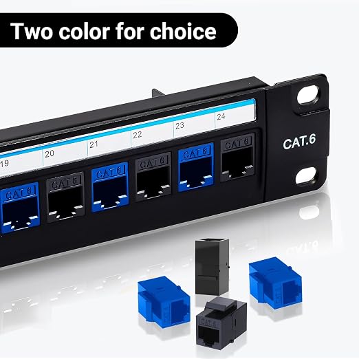 Cat6 RJ45 Keystone Coupler 25-Pack, Ethernet Coupler Female to Female, Ethernet - Image 7