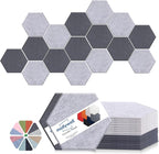 Mollywell Hexagon Acoustic Panels, High Density, Soundproofing, Decorative by Mollywell