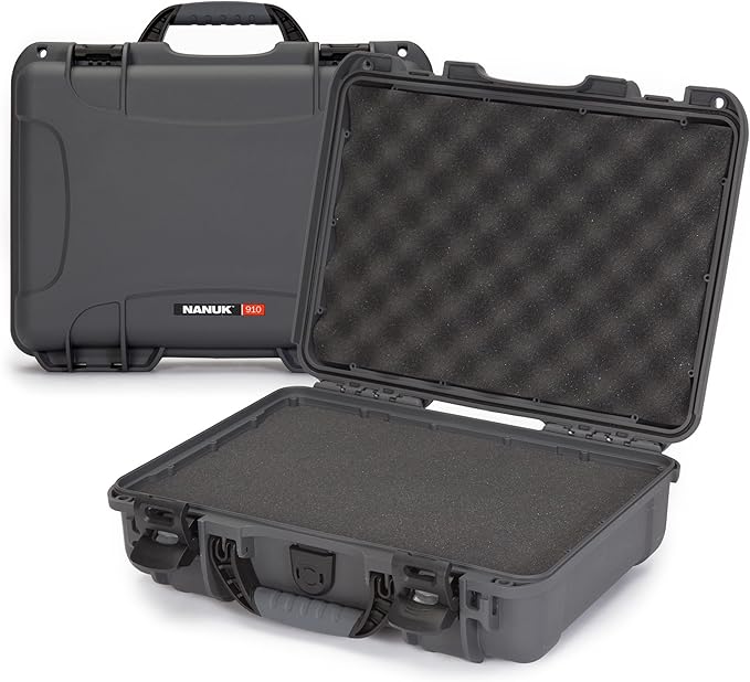 NANUK 910 Hard Case with Customizable Cubed Foam, IP67 Waterproof, Dustproof by NANUK