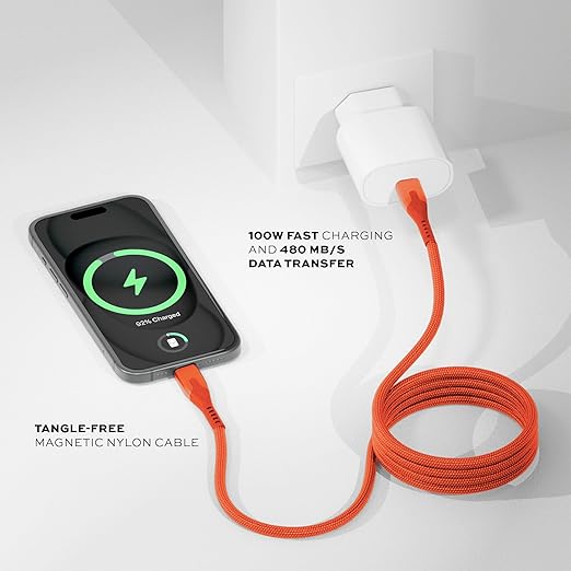 Statik MagStack Pro USB C to USB C Cable, Magnetic Type C Charger Fast Charging - Image 6