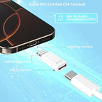 USB C to Lightning Adapter, Stuffcool 4Pack Lightning Male to USB C Female - Image 2