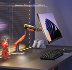 RGB Gaming Monitor-Arm for Flat/Ultrawide/Curved Monitors 32 to 60 inch - Image 4