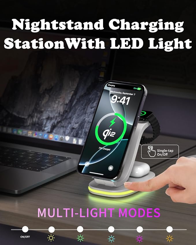 3 in 1 Wireless Charging Station - Image 8