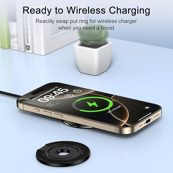 3-Fold Magnetic Phone Ring Holder, Double-Sided MagSafe Phone Grip & Stand - Image 7