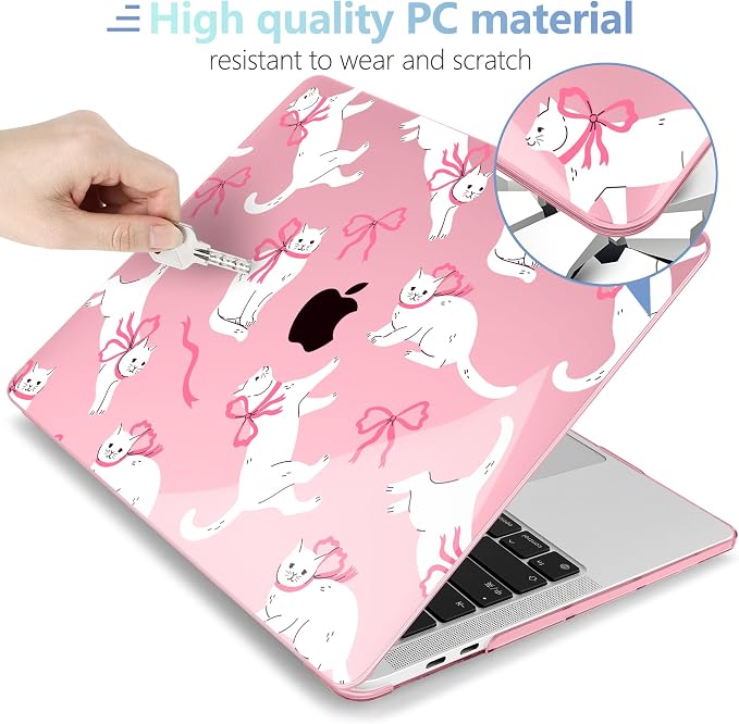 MEEgoodo Case for MacBook Pro 13 inch Case 2022 2021 2020 New A2338 M2/M1 A2251 - Image 3