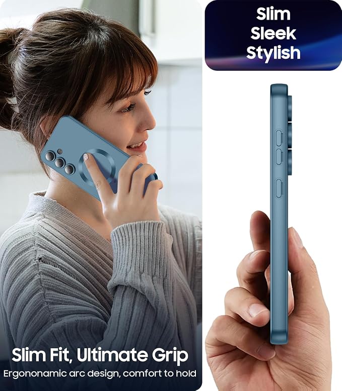 Magnetic for Samsung Galaxy S25 Case Slim Soft Silicone Bumper Shockproof - Image 7