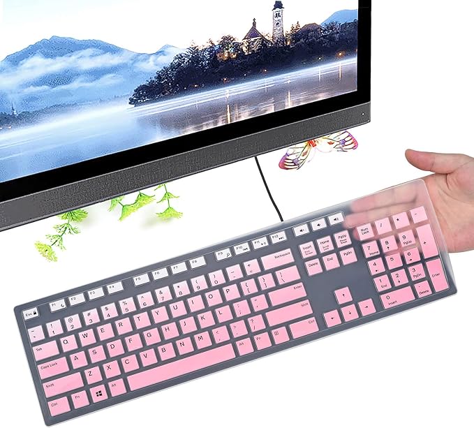 Dell Keyboard Cover & Skin for Wired KB216 & Wireless KM636, Inspiron AIO by CaseBuy