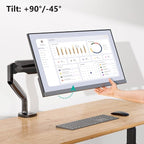 WALI Single Monitor Arm, Gas Spring Monitor Mount - Image 5