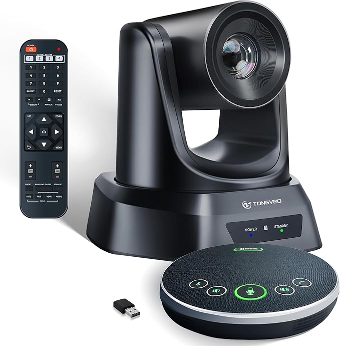 HDMI 20X Optical Zoom PTZ Conference Room Camera System, 1080P 60fps USB3.0 by TONGVEO