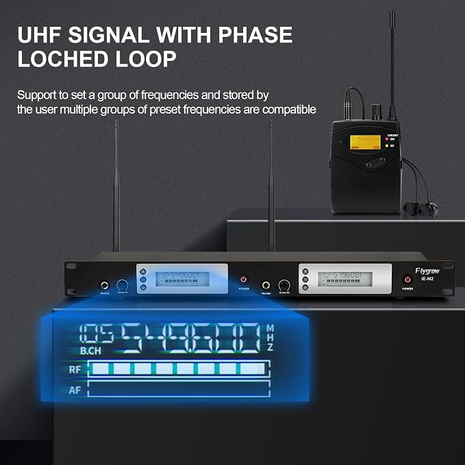 UHF Dual Wireless in-Ear Monitor System - Image 4