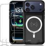 Battery Case for iPhone 17 Pro Max, Upgraded 12000mAh Rechargeable Portable by KCKEBLM