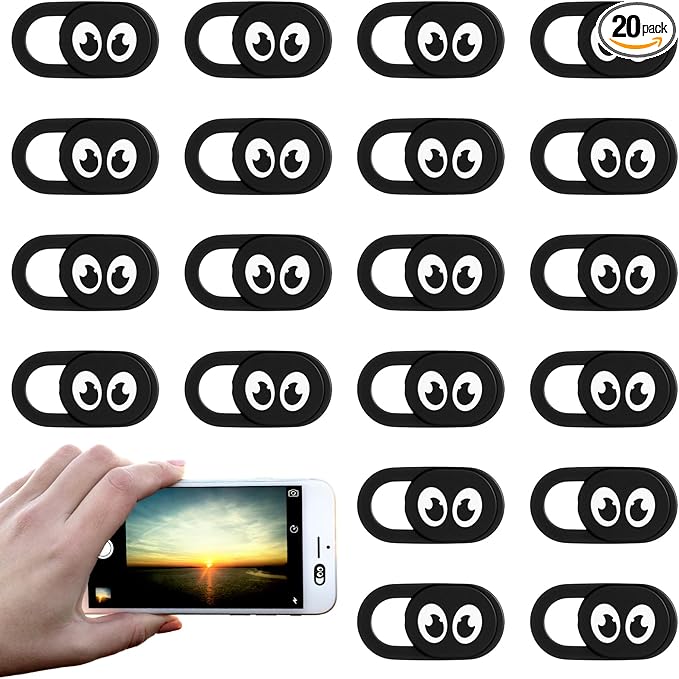 20 Pcs Webcam Cover Slide, 0.023 Inch Ultra Thin Universal Laptop Camera Cover by Unknown