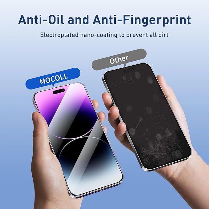 for iPhone 14 Pro Max Screen Protector Blue Light Full Coverage Dynamic Island - Image 5