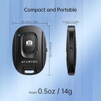 ATUMTEK Camera Remote Shutter for iPhone and Android Smartphones, Wireless - Image 2