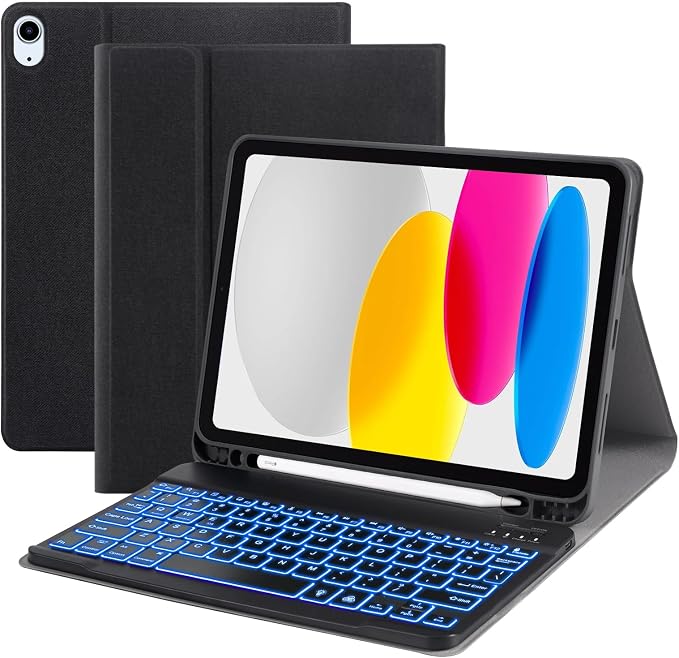 Keyboard Case for iPad 11-inch 2025/10.9 inch 10th Gen 2022, iPad 11th/10th by SmartKeyboardCase