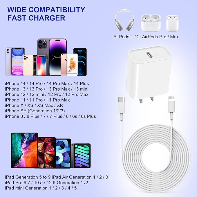 10FT iPhone Fast Charger - Image 7