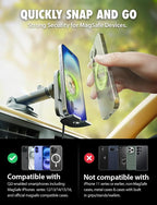 Bracketron MagAlign Extend 15W Magsafe Car Mount Charger, Magnetic Car Phone - Image 2